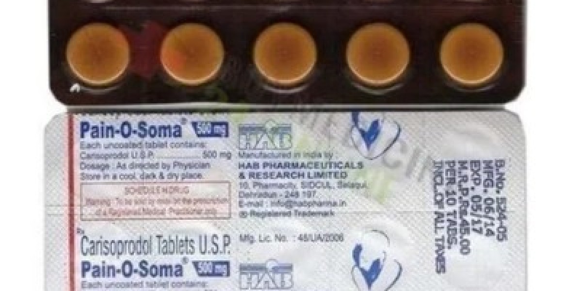 Safe Muscle Pain Management: Buy Pain O Soma 500Mg online here