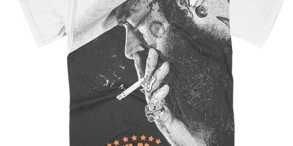 A Christmas hoodie outfit looks created using a Post Malone t-shirt