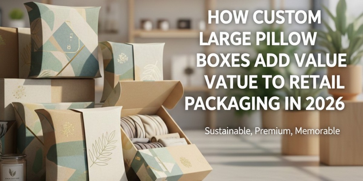 How Custom Large Pillow Boxes Add Value to Retail Packaging in 2026