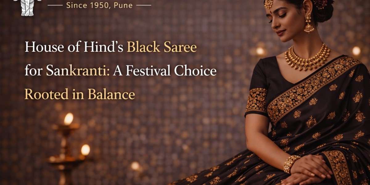 House of Hind’s Black Saree for Sankranti: A Festival Choice Rooted in Balance
